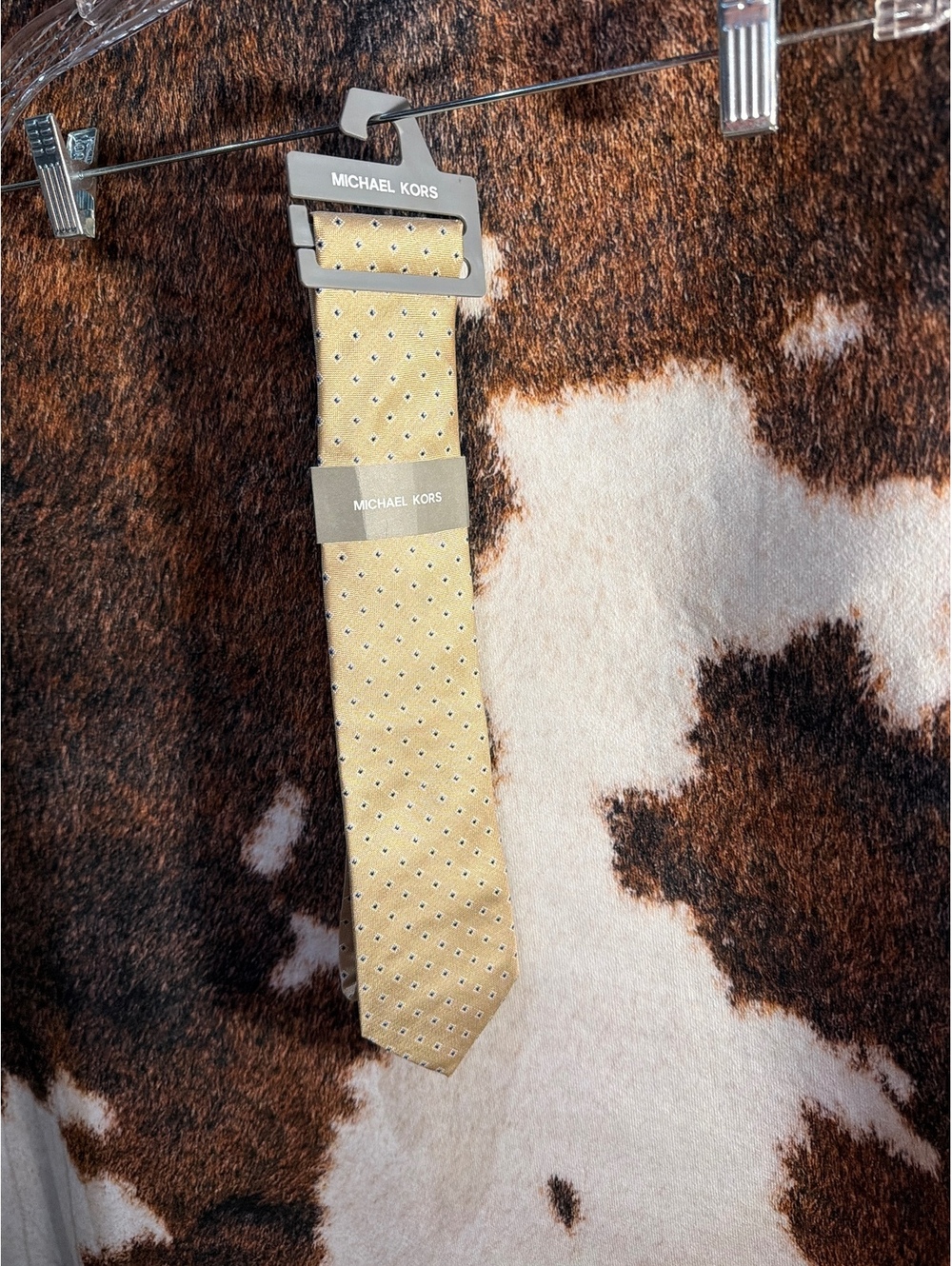 Michael Kors Yellow Polka Dot Tie
